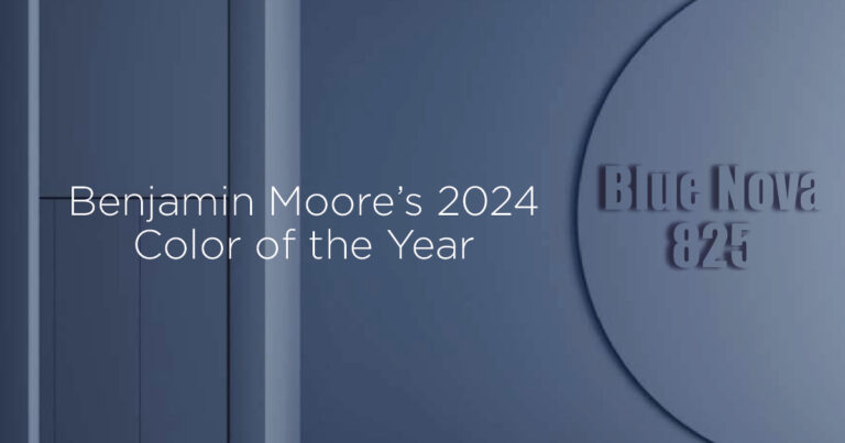 Painting with Benjamin Moore’s 2024 Color of the Year: 
