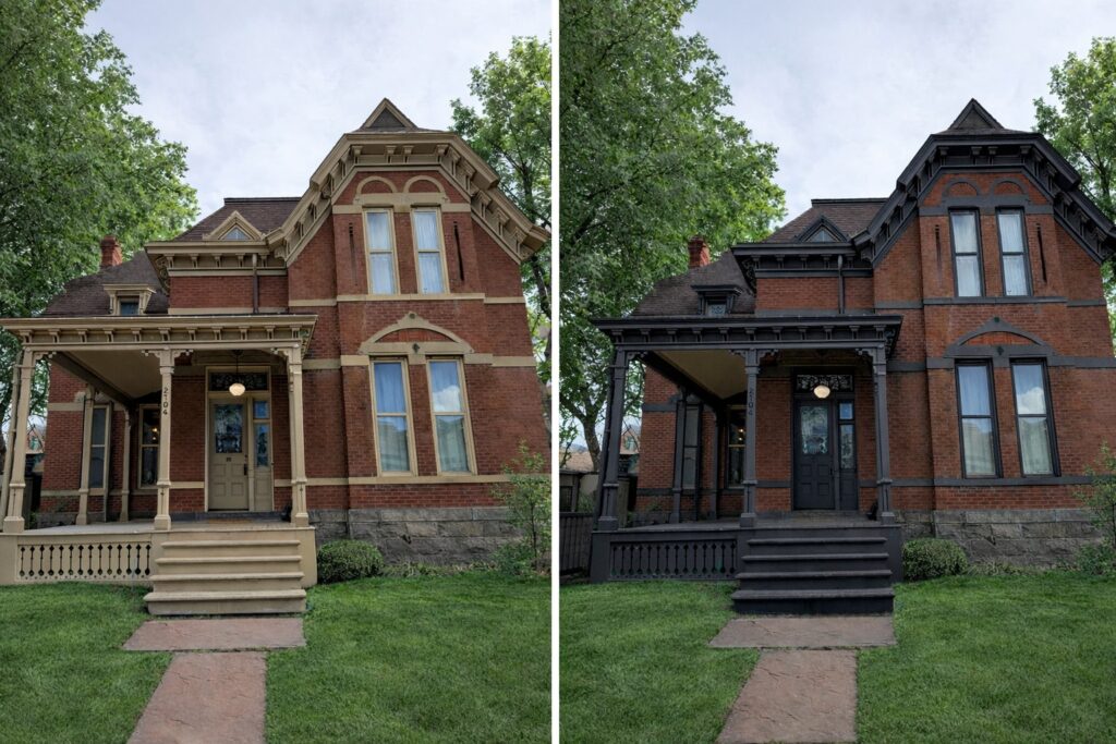 Renovated historic home transformation Denver painting company