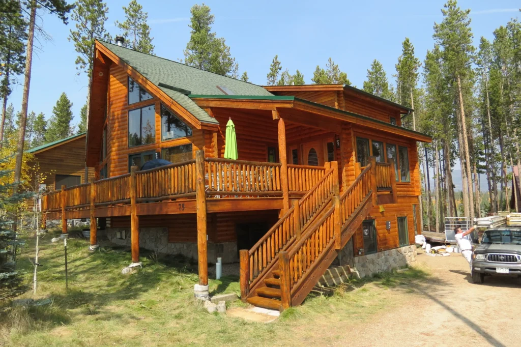 Colorado Foothills painting services for a mountain home